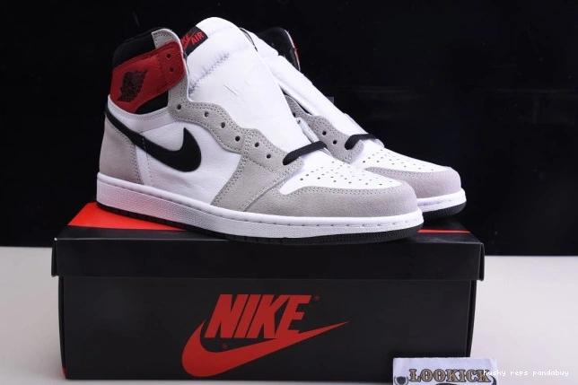 Cheap Husky Grey Jordan Air 1 OG Light 555088-126 High Smoke 0807